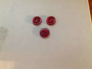 PKG 0F 72 NUOVO 3/8" BORDEAUX PER COLLANA BOTTONE - Foto 1 di 2