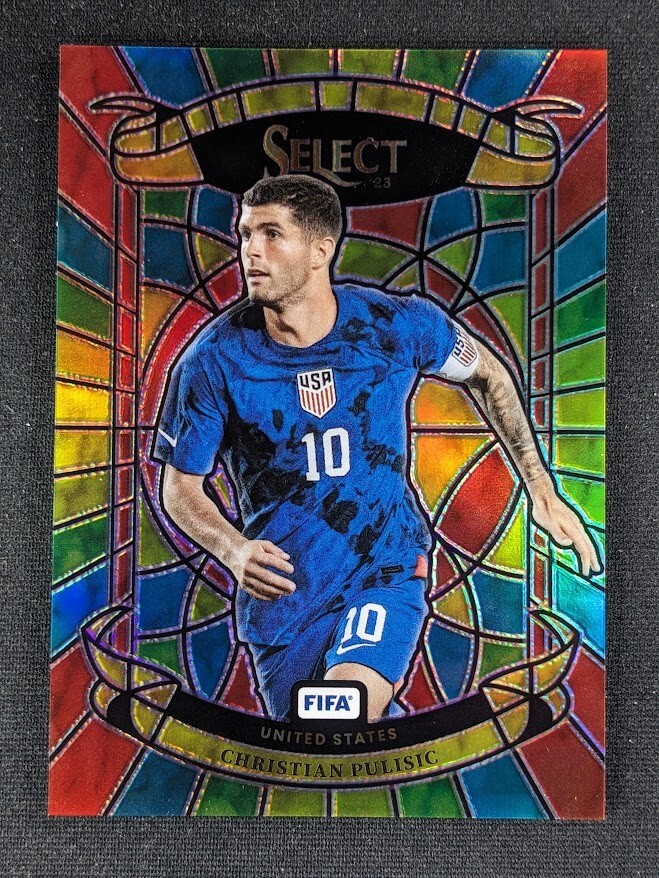 2022-23 Panini Select FIFA CHRISTIAN PULISIC Stained Glass Prizm United States