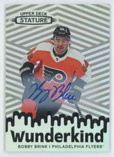 2022-23 Upper Deck Stature Wunderkind Bobby Brink Auto Flyers #W-37 C01