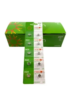 10 X NACCON AG4 LR626 LR626 L626 377 377A 1.5V ALKALINE WATCH BATTERIES - Picture 1 of 2