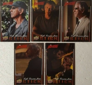 2018 Upper Deck Daredevil Season 1 & 2 Card Set Life Lessons from Stick ( 5 ) - Picture 1 of 2