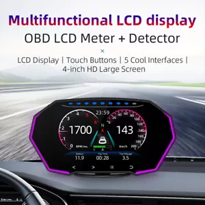 Head Up Display Instantaneous Fuel Consumption HUD GPS OBD2 OBD Mode F11 - Bild 1 von 12