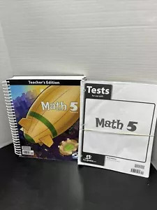 BJU Press Math 5 Teacher’s Edition & Tests Third Edition - Picture 1 of 1