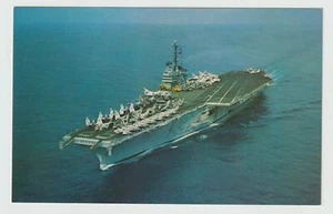 Ship Postcard U. S. S. Independence Let Freedom Ring Unposted Chrome - Picture 1 of 2