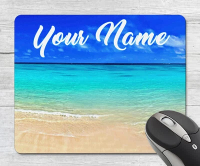 Beach Personalised Option Mouse Pad - Image 1 of 3