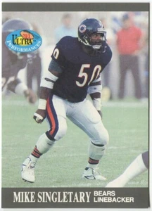 1991 Fleer Ultra Performances Insert #6 Mike Singletary Chicago Bears - Picture 1 of 2