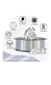 Mika3D Printing Filament - Silk Metallic Shiny Silver - Afbeelding 1 van 14
