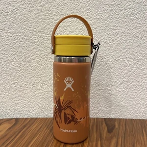 Hydro Flask Kailah Ogawa Hawaii Beach Wide Mouth With Flex Sip Lid - 16 Oz Pecan - Picture 1 of 6