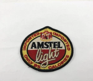 Vintage ( AMSTEL LIGHT BEER ) Iron On / Sew On Patch - Picture 1 of 3