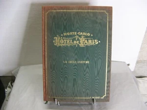Superbe et rare livre Monte-Carlo L'Hôtel de Paris F.Rosset 1 siècle 1000ex - Imagen 1 de 17