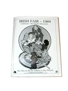 Irish Fair and Music Festival 1989 Grand National Program Book 40 pgs - Picture 1 of 4