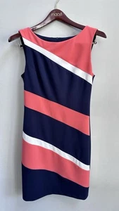 connected apparel striped sleeveless dress size 10 - Picture 1 of 11