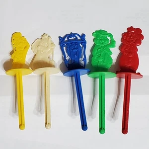 1960 CIRCUS (Complete Set 5) Buried Treasure Plastic Ice Cream Stick - Picture 1 of 2