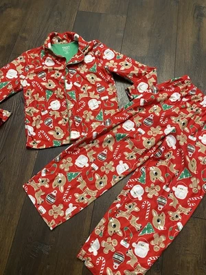 Boys Or Girls Christmas Rudolph Pajamas Size 8 #1 - Image 1 of 4