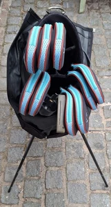 ping eye 2 black dot 9 irons set 3 - SW plus putter, ball retrieve and carrybag - Picture 1 of 13