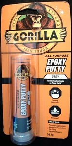 Gorilla Epoxy Putty. Grey. Plumbing /Automotive/Gap Filling/Household. 56.7g - Picture 1 of 4