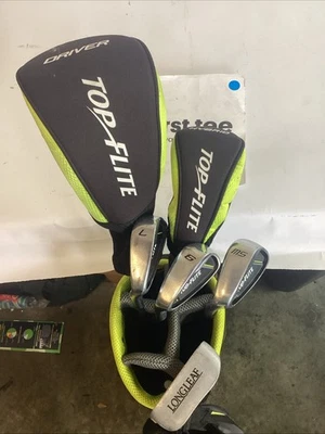 Top Flite Juniors Lefthanded LH Complete Set Woods, Irons, Putter, Bag Graphite  - Image 1 of 4