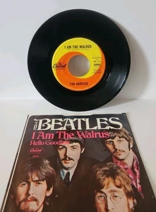 The Beatles Hello Goodbye/I Am the Walrus 45 Vinyl w Picture Sleeve 1967 VG/VG+ - Picture 1 of 9