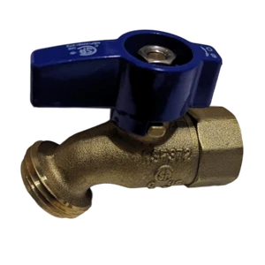 100 Pieces 1/2" Female Hose Bibb Nokink, Water or Oil, Lead Free Brass, 1/4 Turn - Picture 1 of 1