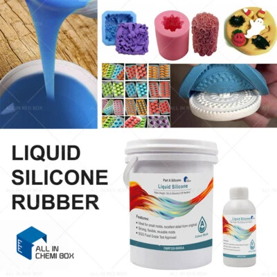 Liquid Silicone Rubber Mould Making Kit 100:3 Mix - 1Kg 2Kg 5Kg 10Kg Blue SH25 - image 1 of 4