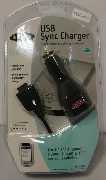 Belkin HP USB Sync Charger iPAQ for Most iPAQ (F8Q2000HP) - Image 1 of 1