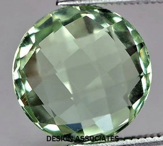 AMATISTA VERDE 12 MM REDONDO CORTE BRIOLETTE TABLERO DE AJEDREZ TAPA AAA TODO NATURAL Foto 1 de 1