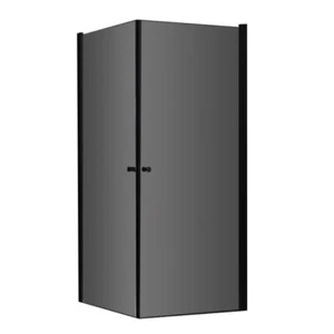 Duschkabine 100x100 cm Duschabtrennung Dusche Glaß Eckdusche schwarz - Bild 1 von 7