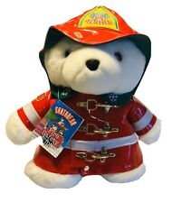 Vintage Dayton Hudson Giant Santa Bear Firefighter 1996 with New Tags