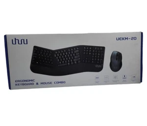 Uhuru UEKM-20 Bezprzewodowa ergonomiczna klawiatura Mysz Combo Nowa Open Box Kompletna - Zdjęcie 1 z 10