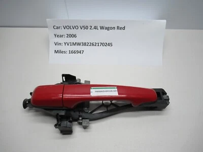 Manija de puerta exterior trasera derecha roja Volvo V50 2005-2007 30663865 OEM Foto 1 de 4