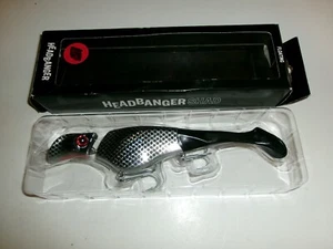 9" Headbanger Shad 22 cm Floating Crankbait Lure Black Metal - NIP* - Picture 1 of 2