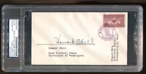 Howard Odell Signed FDC Autographed Washington Huskies D:2000 PSA/DNA *6556 - Picture 1 of 2