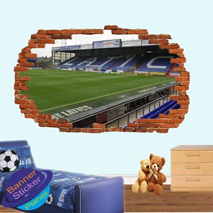 FUSSBALLSTADION WANDSTICKER 3D EFFEKT POSTER RAUMDEKO WANDBILD AUFKLEBER OLDHAM XF7 - Bild 1 von 3