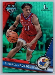 Baloncesto cromado Elmarko Jackson/299 Kansas 2023-24 Bowman University - Imagen 1 de 2