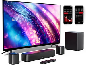 Soundbar 5.1ch per TV, Impianto Surround Virtuale, App Controllo, Home Theater c - Foto 1 di 10