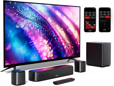 Soundbar 5.1ch per TV, Impianto Surround Virtuale, App Controllo, Home Theater c - Immagine 1 di 4