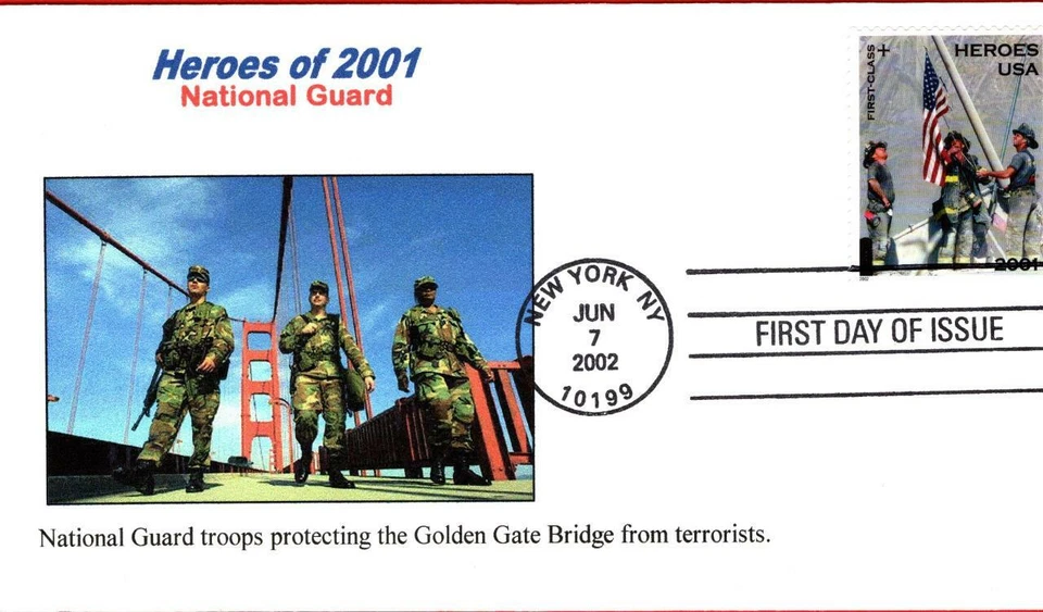September 11, Heroes of 9-11-2001, National Guard, Bridge, Semi-Postal Stamp #B2 - Image 1 of 1