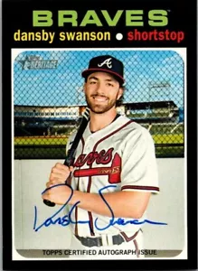 2020 TOPPS HERITAGE HIGH NUMBER REAL ONE AUTOGRAFO #ROA-DSW DANSBY SWANSON AUTO - Foto 1 di 2