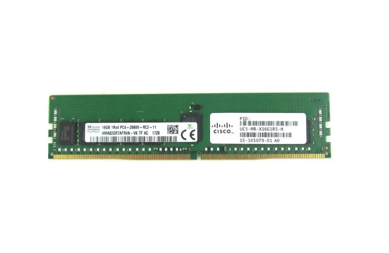 New Cisco 15-105079-01 16GB DDR4-2666MHz PC4-21300 Memory Ram UCS-MR-X16G1RS-H - Image 1 of 1