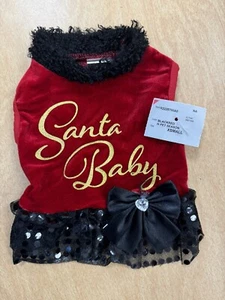 Pet Spirit Santa Baby Dog Dress X-Small - Picture 1 of 3