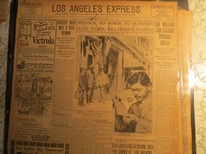Japan Japanese History Newspaper 1912 NIPPONESE HONOR FUNERAL - Picture 1 of 2