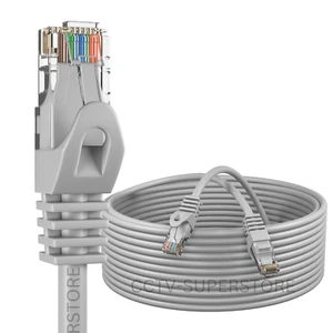 Cable de conexión CAT6 500mhz Ethernet enrutador de red de Internet LAN RJ45 UTP GRIS LOTE - Imagen 1 de 11