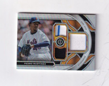 2023 PEDRO MARTINEZ  TOPPS TRIBUTE TRIPLE GU JERSEY RELIC 051/199  NEW YORK METS