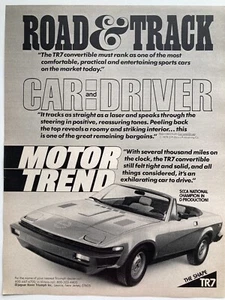 1979 Triumph TR7 Convertible Large Print Ad British Leyland Motors - Picture 1 of 2