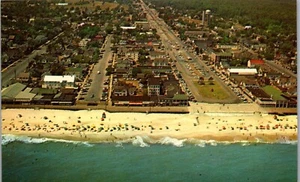 Vintage Postcard Aerial View & Residence House ~ Roads Rehoboth Beach DE - Picture 1 of 4