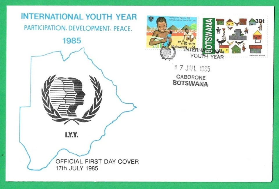 BOTSWANA ~ I.Y.Y. ~ INTERNATIONAL YOUTH YEAR ~ 17th JULY 1985 - Image 1 of 1
