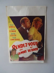 LIONEL ATWILL/FOG ISLAND/rendez-vous avec la mort/F1J25/ affiche belge - Imagen 1 de 1