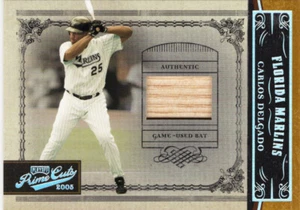 #36/50 Carlos Delgado 2005 Playoff Prime Cuts juego usado tarjeta de murciélago #75 - Imagen 1 de 2