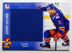 2015-16 KHL Jokerit Helsinki Jersey #JOK-JER-006 Daine Todd 06/40