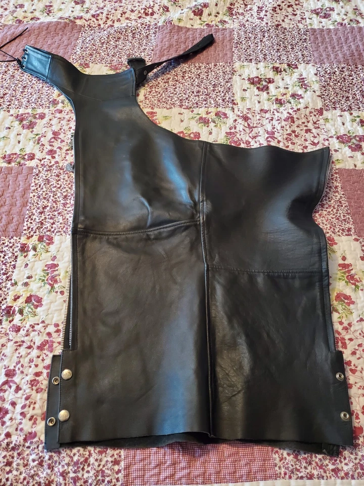 Gorras de montar Z1R de cuero genuino negras ajustables para hombre talla XL Foto 1 de 4